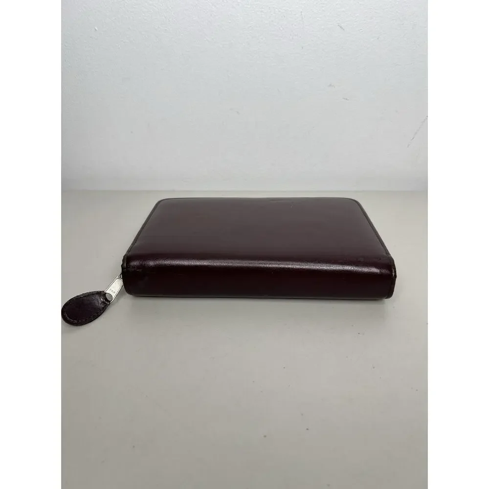 Vintage DayTimer Day Planner Burgundy Faux Leather